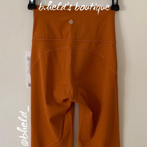 lululemon Groove Super HR Flared Pant Nulu Roasted Orange Size 2 Brand New NWT - Picture 7 of 16